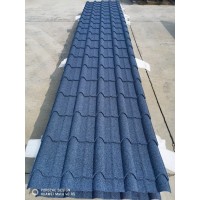 别墅古建仿古彩石金属屋面瓦生产厂家 建筑材料 佳佳骏a007